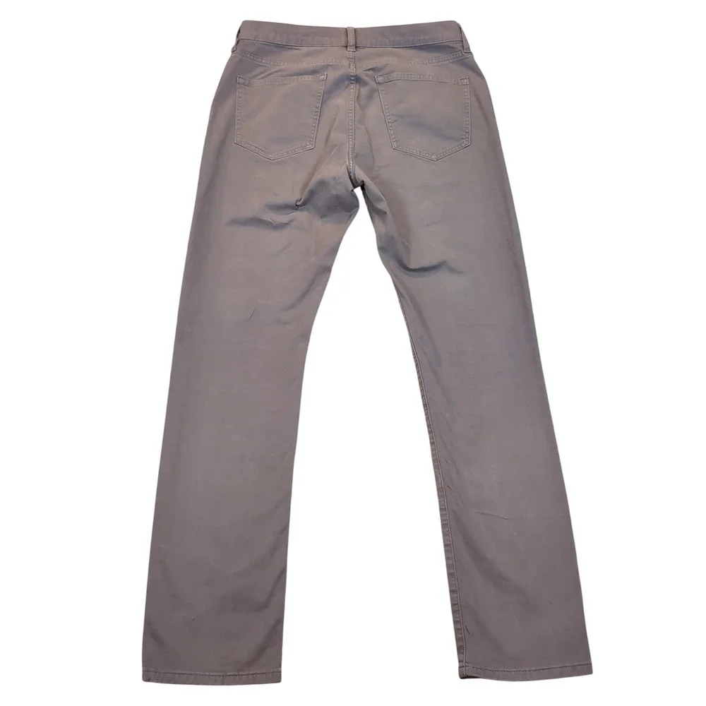 Flint and‎ Tinder 365 Pants Mens 31x32 (31x31) Gray Slim Fit Chino Five Pocket